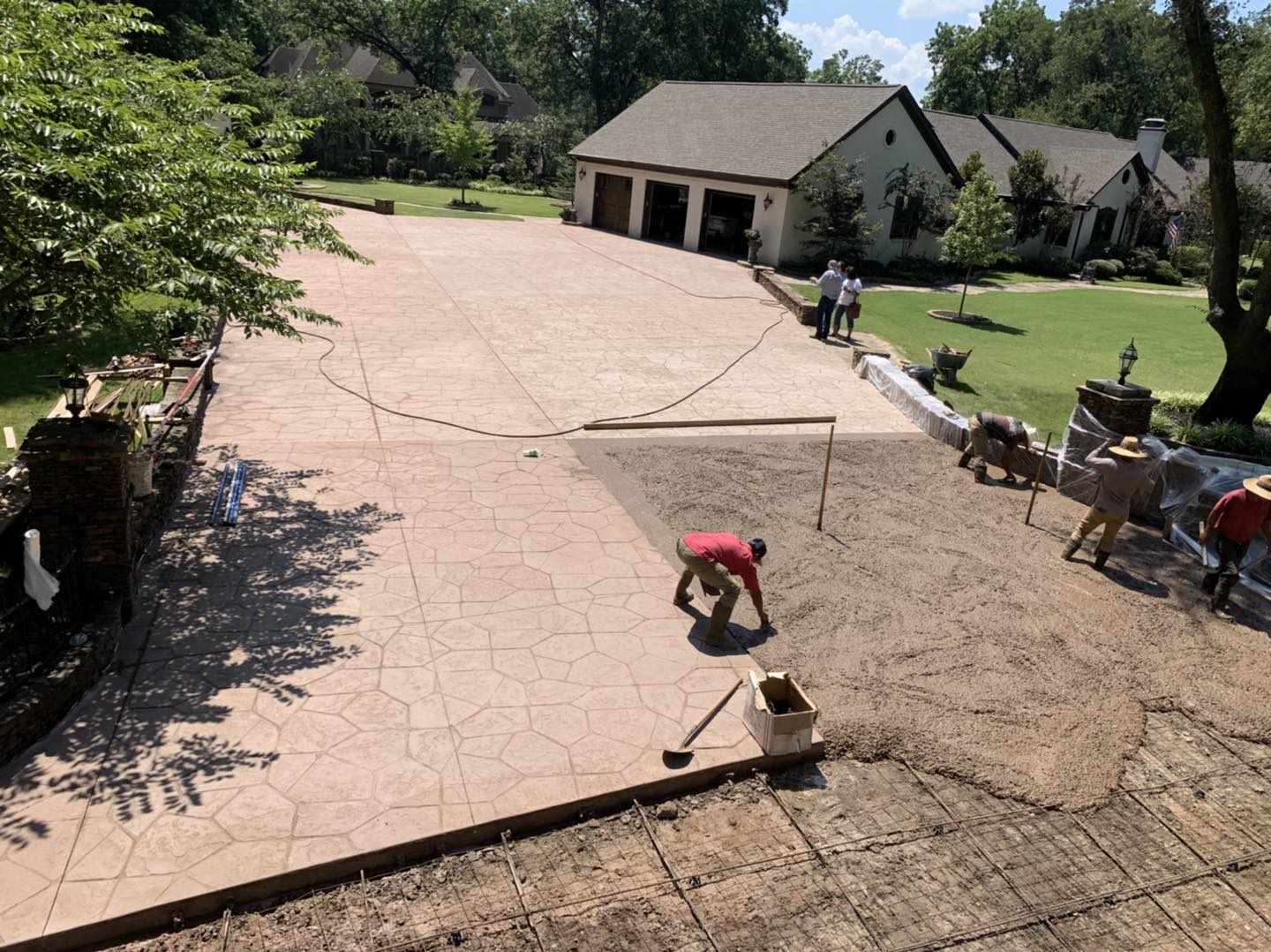 Large driveway installation